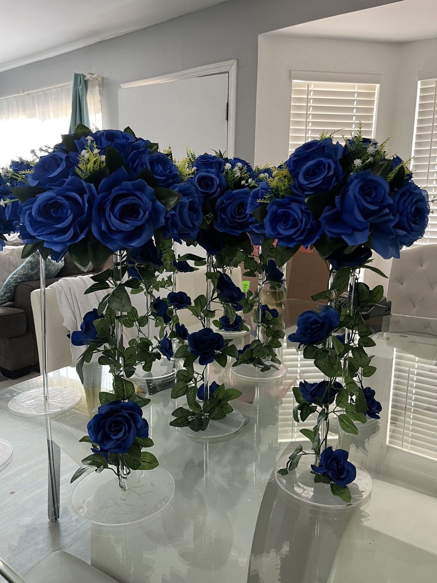 Tall Quince/wedding/baby shower Flower Centerpieces
