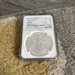 2025 p silver eagle privy ms69