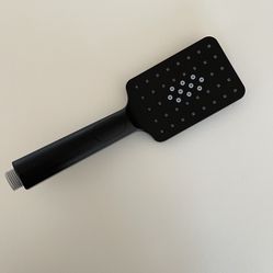 Square Matte Black Shower Head Set 