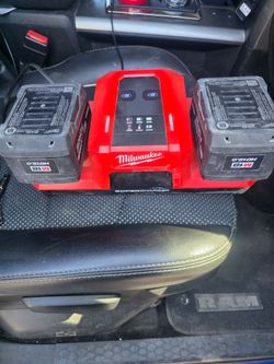 Milwakee batteries and charger