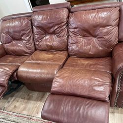 Leather Couches, Real Leather. 