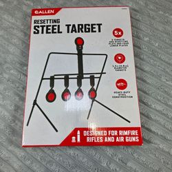 Allen Resetting Steel Shooting Spinning Portable Target for Rimfire Air Gun Open Box