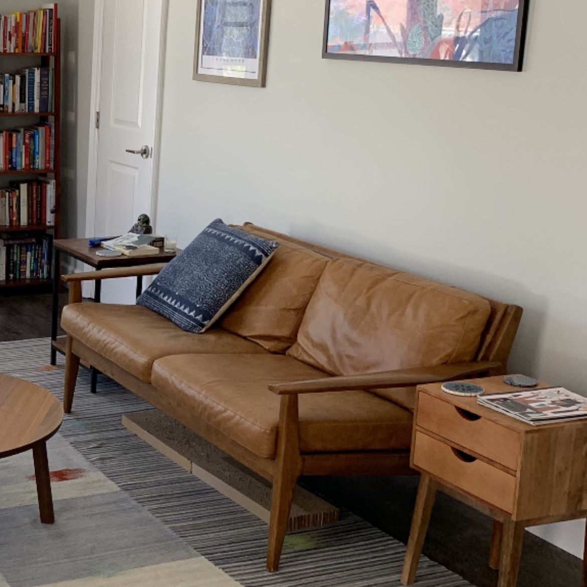 Leather Sofa With Wood Frame West Elm