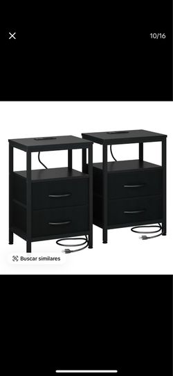 Mesa de noche con cargador