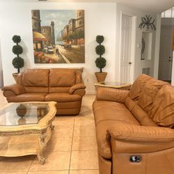 Italian Leather Living room set 