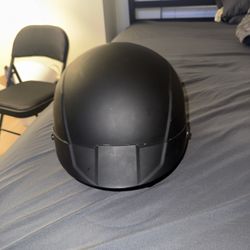 Harley Davidson Half Cap Helmet With Pull Down Visor