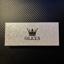 OLEVS Men's Two-Tone Blue Dial Watch