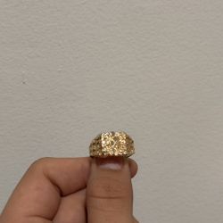 14k Gold Nugget Ring