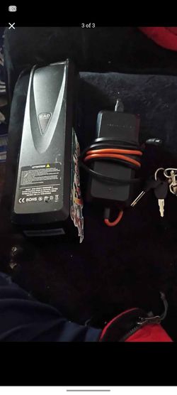 Ebike battery + charger + key