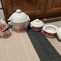 Campbell’s Soup Pot bowls and cups 