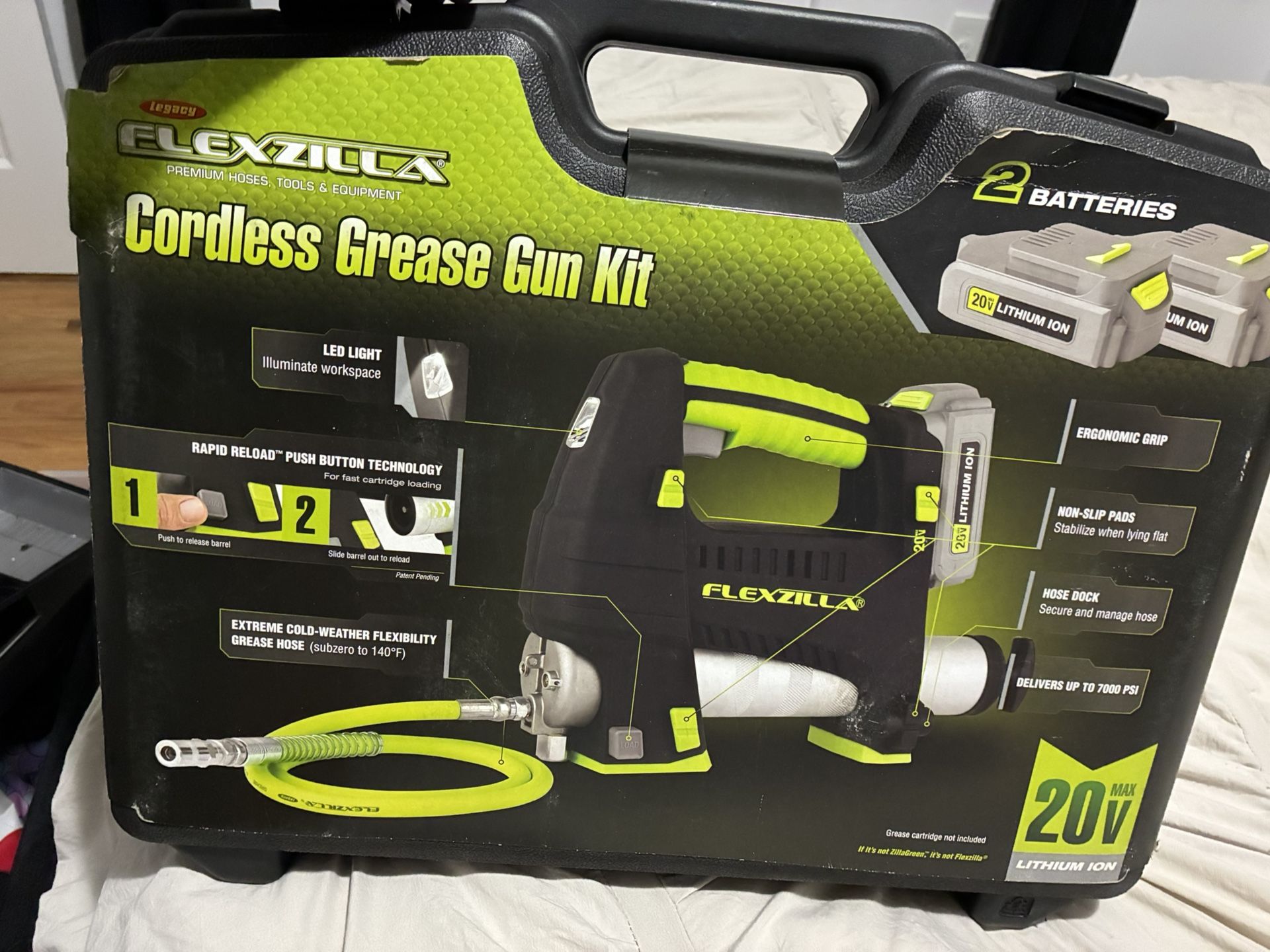 Flexzilla 20V Cordless Grease Gun Kit