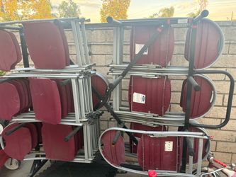 30 chairs and  Rack