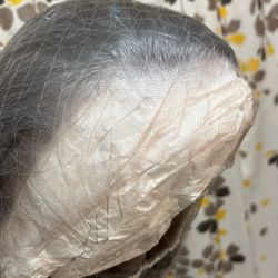 20 Inch Grey Human Hair Wig $60 OBO