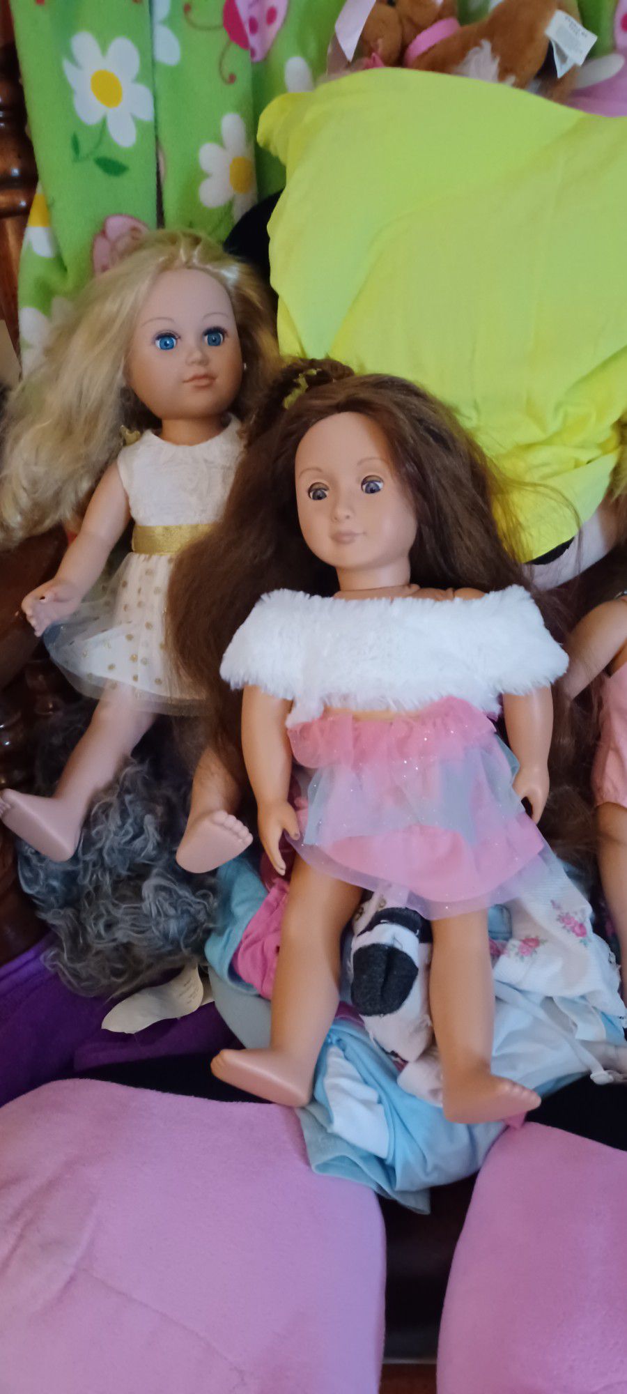 3  American Girl Dolls