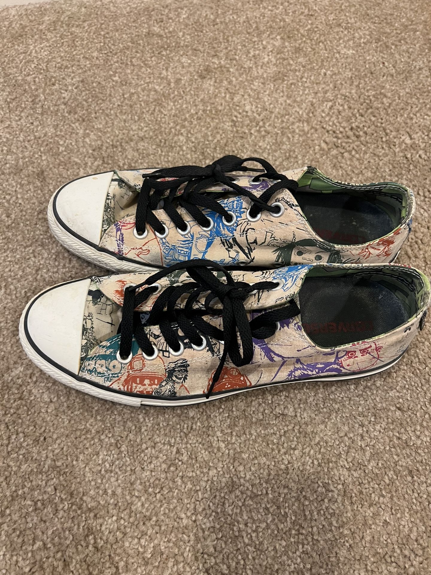 Collector’s Edition Gorillaz Converse - Men’s Size 9