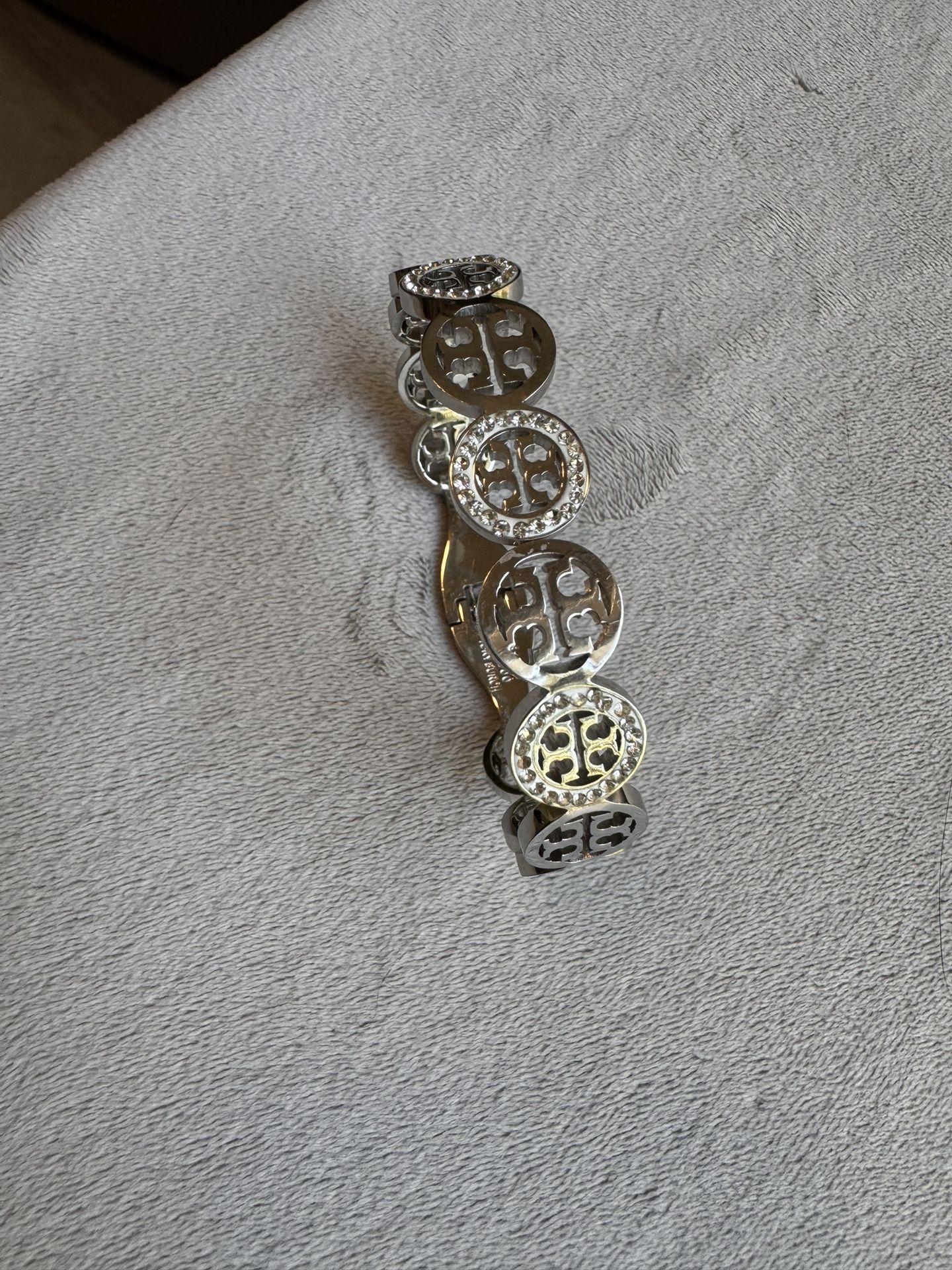 S. Steel Tory Burch Bracelet