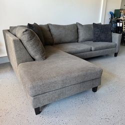 Dark Gray Layton Sectional Sofa with Left Chaise from Jerome’s