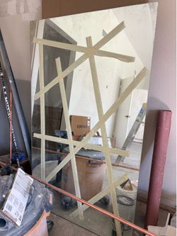Large bathroom mirror