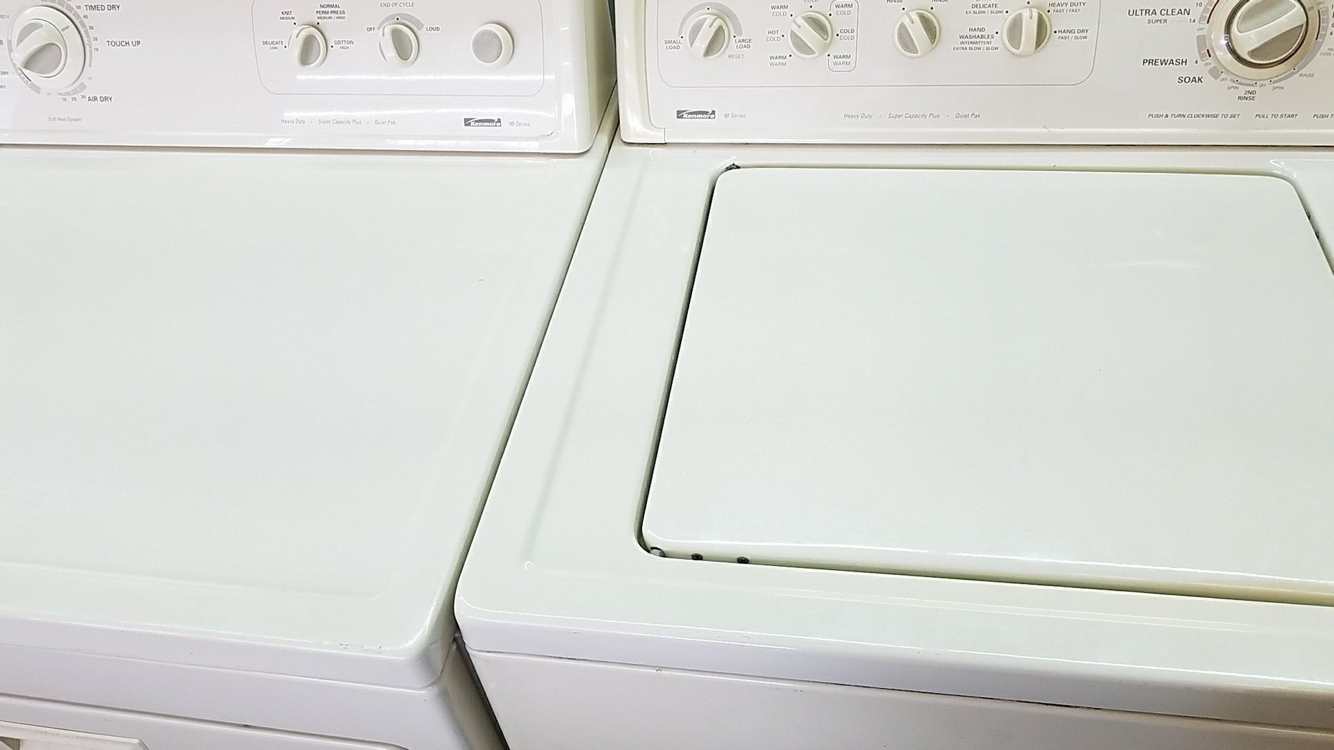 Washer and dryer set Kenmore gas dryer