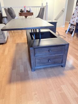 Raised coffee table