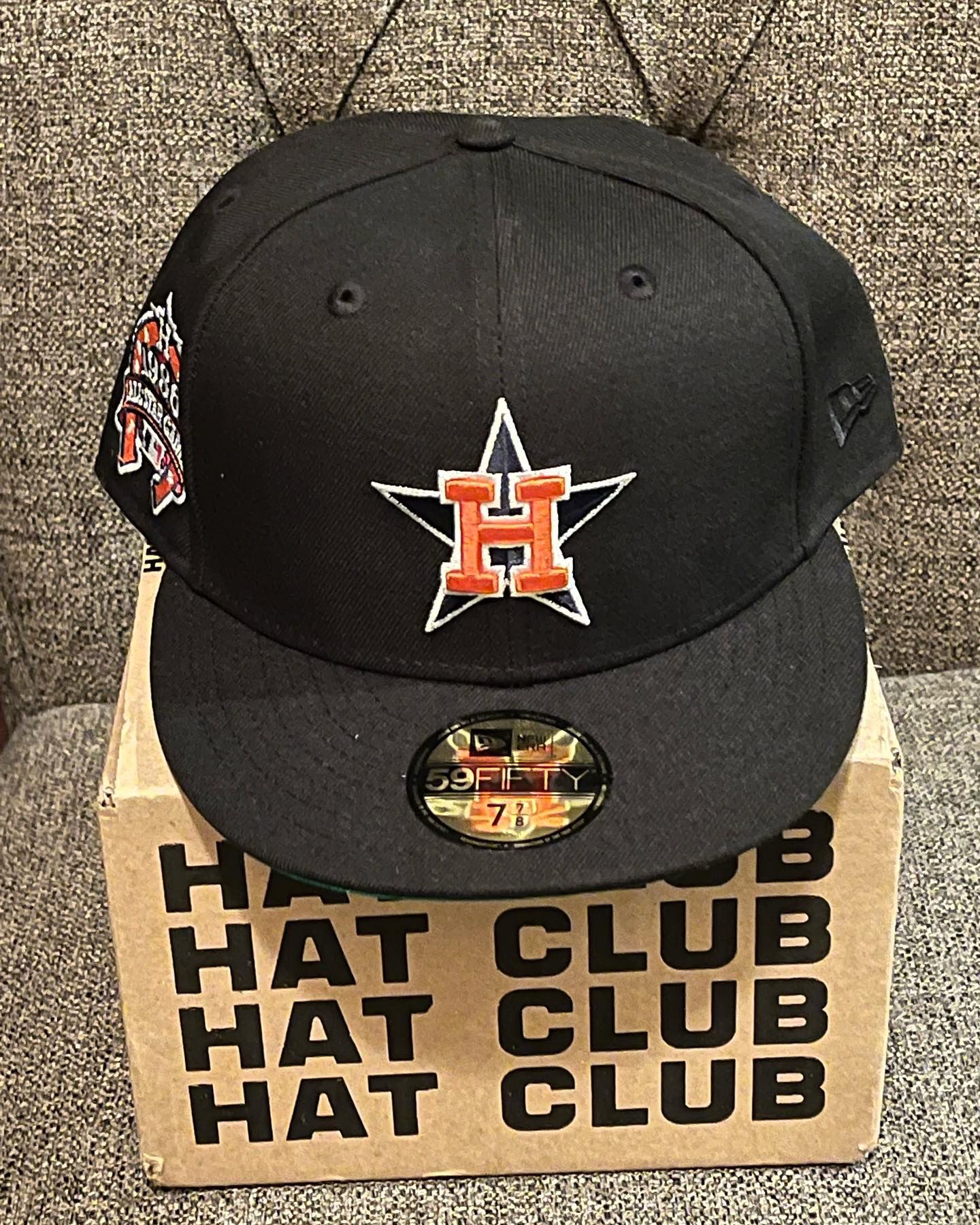 Houston Astros Hat Club Black Dome New Era 59fifty Fitted Hat Size