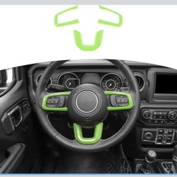 Jeep  Wrangler JL Steering Wheel Trim Decal Panel Green 