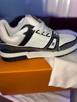 White and black Lv shoes