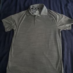 Hurley Gray Polo Short Sleeve Men’s Size S 88% Polyester 12% Elastane