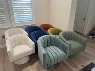 Swivel Accent Chair, 360° Swivel Barrel Chair with Armrest,Upholstered Single Sofa Reading Chair for Living Room,Bedroom,Waiting Room