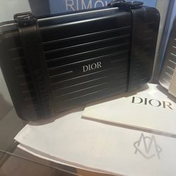 Dior X Rimowa Black Cab Clutch Crossbody, NWT