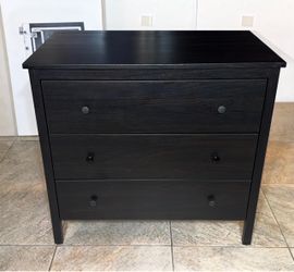 Ikea Koppang 3 Drawer Dresser Black-Brown