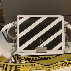 Off-White Diag- Stripe Shoulder Bag