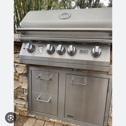 Lion Stainless Steel 33 In Drawer &  Door Combo