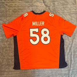 VON MILLER DENVER BRONCOS NIKE JERSEY MEN’S SIZE 4XL READ DESCRIPTION