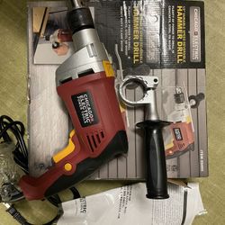 1/2” Variable Speed Reversible Hammer Drill 