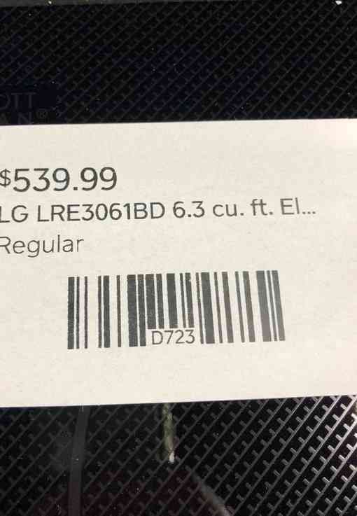 LG Electric Stove (Model:LRE3061BD) XCX