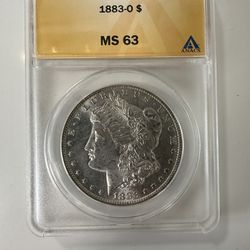 1883-O Morgan Silver Dollar MS63