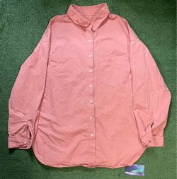 Salmon pink button up