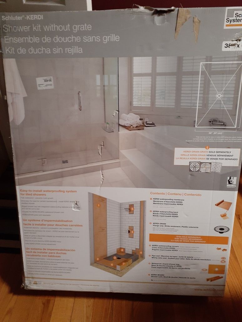 Schluter shower kit 38x60 (full kit m/drain) for Sale in Manheim, PA