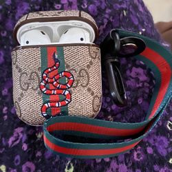 Apple AirPods With Extra Charging Case & Carrying Case