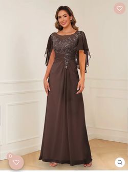 chocolate, brown, wedding dress or bridesmaids