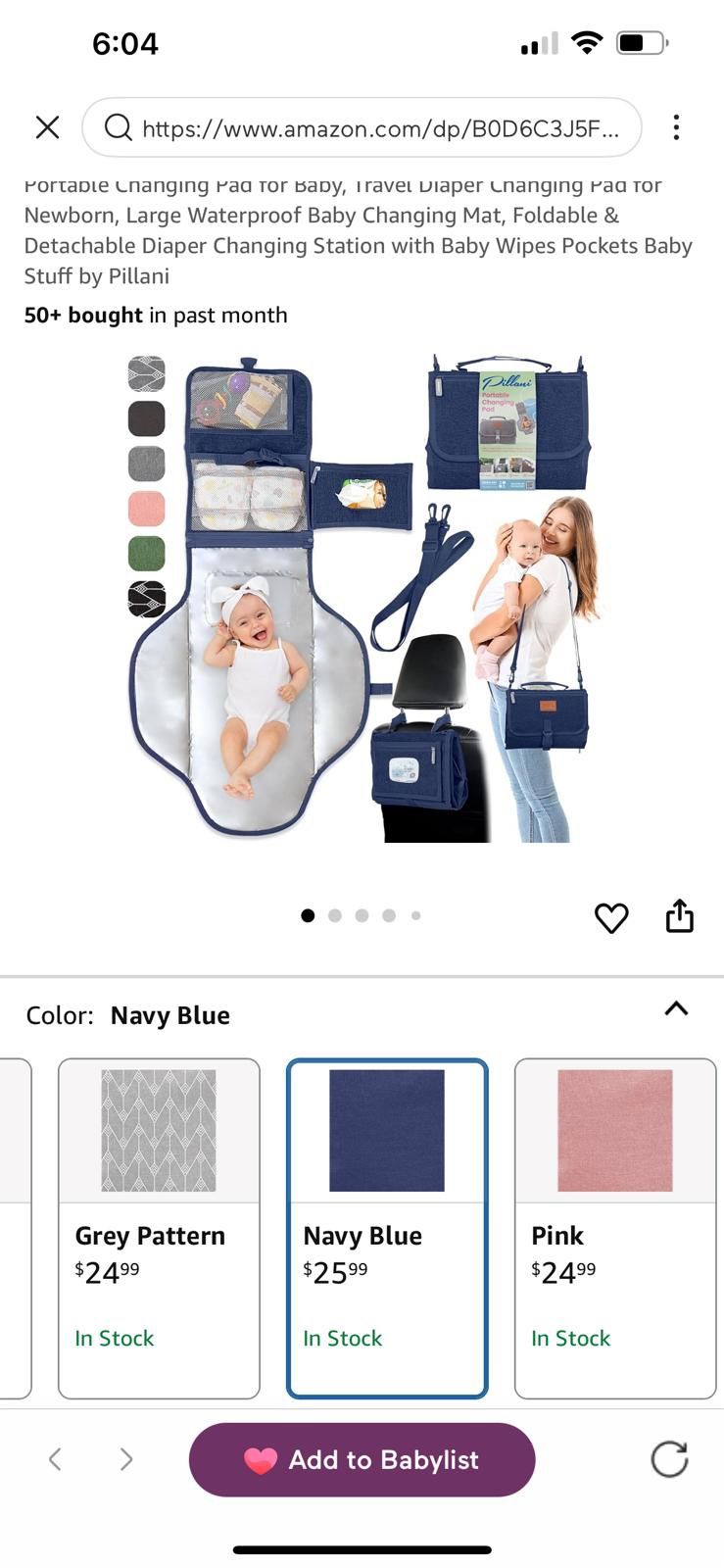 Portable Changing Pad For Baby