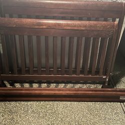 Full Size Bed - Solid Wood Frame 