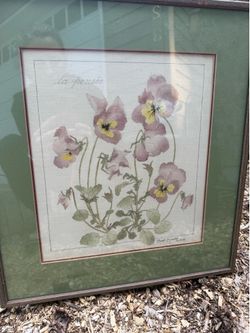 Hand painted flowers