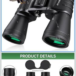 20x50 High Powered Binoculars for Adults, Waterproof Compact Binoculars with Low Light Vision for Bird Watching Hunting Camping Travel Cruise Hiking S