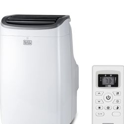 BLACK+DECKER 10,000 BTU Portable Air Conditioner up to 450 Sq. ft. with Remote Control, White