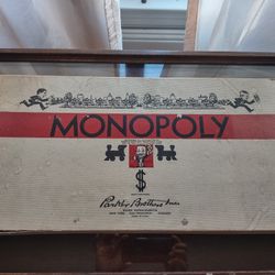 Antique Monopoly Board Game