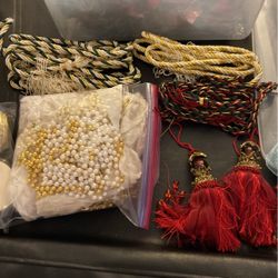 Gold And burgundy Holiday Decor