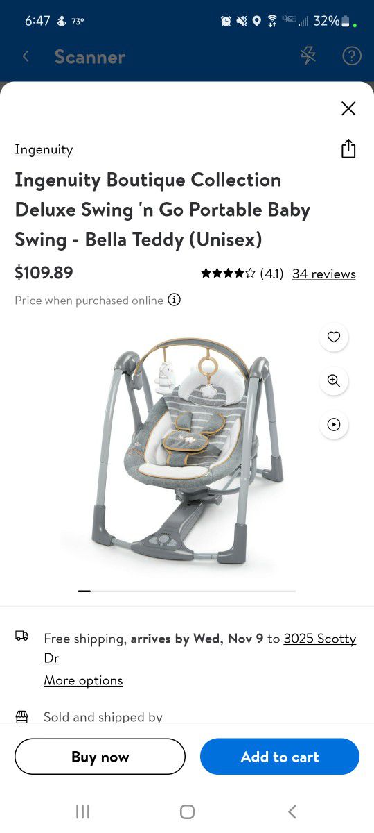 Ingenuity Portable Swing N' Go