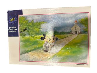 RARE Japan Limited Edition Tenyo Jigsaw Puzzle 1000 Pc Breeze Wedding Disney